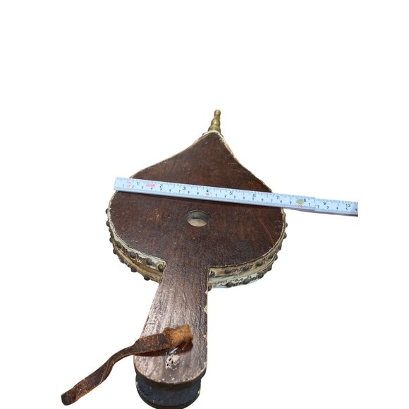 Vintage Antique Hand Painted Wooden Floral Fireplace Bellows SKU 9309 - Picture 7 of 12